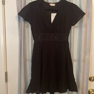 NWT Altar'd State Black Short-Sleeve Dress; Size S